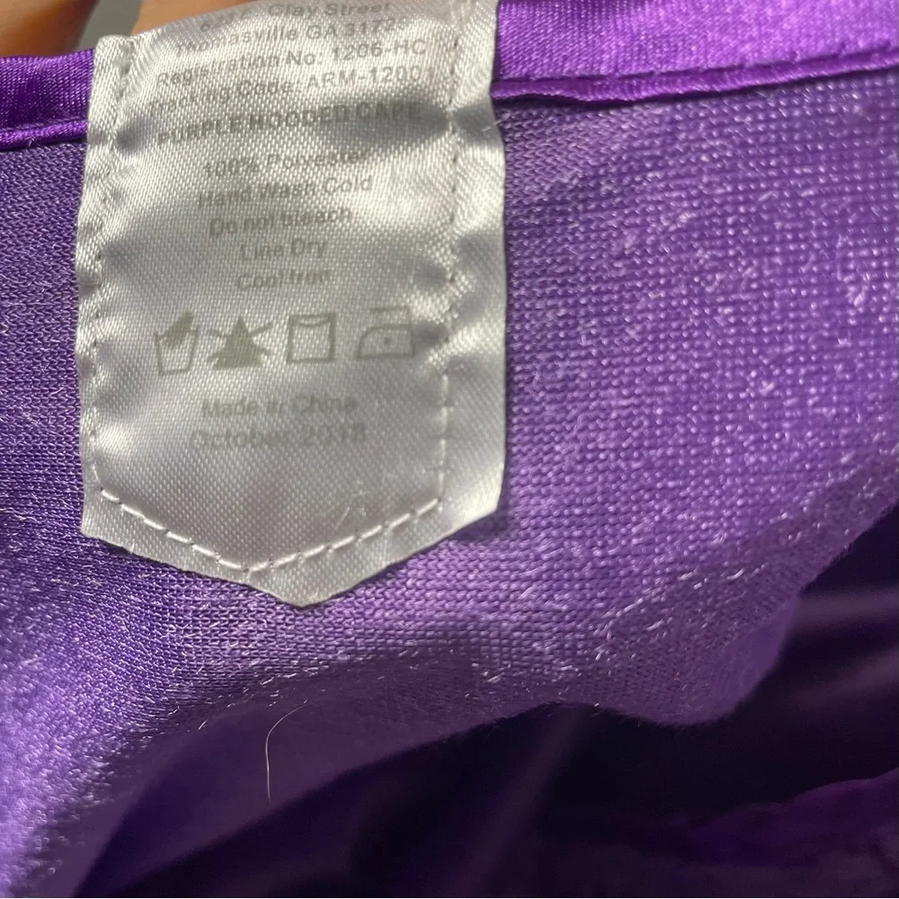 Purple‎ Velvet Hooded Kids Cape